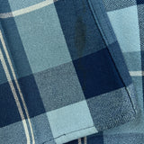 Vintage 70s Levi’s Sta-Prest Pants Mens 32x29 Blue Plaid Flare Leg Trousers