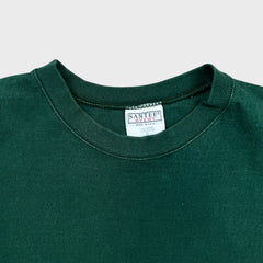 Vintage 90s Blank T Shirt Mens XL Green USA Heavyweight Faded Short Sleeve Tee
