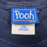Vintage Y2K Disney Winnie The Pooh T Shirt Mens Large Blue Winnie & Friends Tee