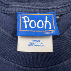 Vintage Y2K Disney Winnie The Pooh T Shirt Mens Large Blue Winnie & Friends Tee