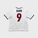 1999 Nike USWNT Mia Hamm #9 Soccer Jersey Womens Large White USA World Cup