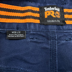 Timberland PRO Pants Mens 38x32 Blue Ironhide Kneepad Utility Cargo Workwear