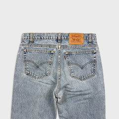 Vintage 90s Levi's 516 Jeans Mens 32x30 Blue Slim Fit Straight Leg Light Wash Denim Pants