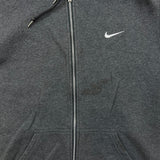 Nike Sportswear Hoodie Mens Large Gray Swoosh Full Zip Hooded Sweater