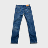 Levi's 511 Jean Mens 34x32 Blue Slim Fit Mid Rise Medium Wash Stretch Denim Pants