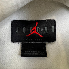 Nike Jordan PSG Paris Saint Germain Hoodie Mens Large White Soccer Hooded Sweater