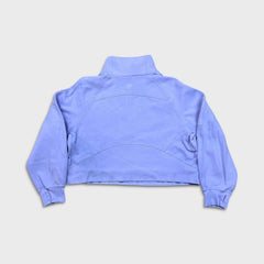 Lululemon Scuba Oversized Funnel-Neck 1/2 Zip Womens XL Purple Yoga Sweatshirt