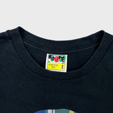 SS23 BAPE Check By Bathing Ape Tee Mens Small Black Plaid Tartan Ape Head T Shirt