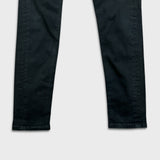 Levi's 510 Skinny Jeans Mens 30x30 Black Dark Wash Stretch Mid Rise Tapered Leg Denim Pants