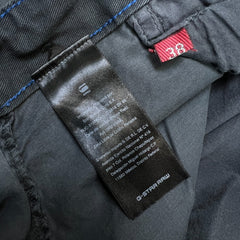 G-Star Raw Bronson Slim Chino Pants Mens 38x29 Gray Casual Cargo Trousers