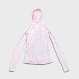 Lululemon Water Bound Hoodie Womens Size 2 Pink 1/4 Zip Athletic Lightweight
