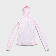 Lululemon Water Bound Hoodie Womens Size 2 Pink 1/4 Zip Athletic Lightweight