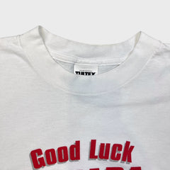 Vintage 90s General Mills Good Luck Canada T Shirt Mens XL White Lucky Charms Trix NHL