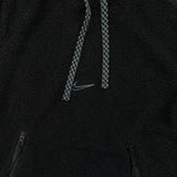 Nike Cozy Basketball Fleece Mens Medium Black High Pile Sherpa Hooded Jacket
