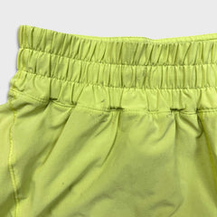 Lululemon Track That Short 5" Womens Size 10 Yellow Athletic Lined Running Pants