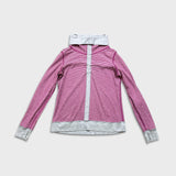 Lululemon In A Cinch Long Sleeve Tee Women Size 10 Pink / Gray Reversible