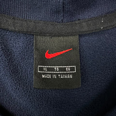 Vintage 90s Nike Sportswear Fleece Mens XL Blue Swoosh Pullover Jacket