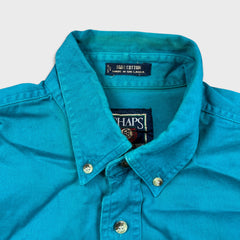 Vintage 90s Chaps Ralph Lauren Shirt Mens Large Blue Faded Casual Button Up