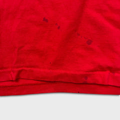 Vintage 90s Disney Mickey Mouse T Shirt Mens Large Red USA Single Stitched Tee