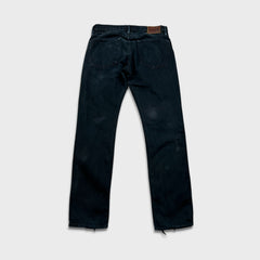 Polo Ralph Lauren Hudson Slim Jeans Mens 31x30 Black Dark Wash Denim Pants