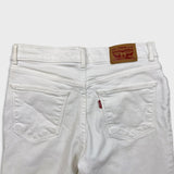 Levi's Bermuda Shorts Womens Size 28 White Classic Stretch Floral Denim Jorts