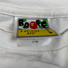 A Bathing Ape BAPE T Shirt Mens Large White Big Ape Head Double Sided Tee