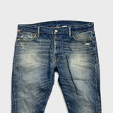 Ralph Lauren Jeans Mens 36x32 Blue Denim & Supply Tapered Straight Distressed Faded Pants