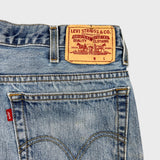 Vintage Y2K Levi's 516 Jeans Mens 36x30 Blue Slim Fit Straight Leg Light Wash Distress Denim Pants