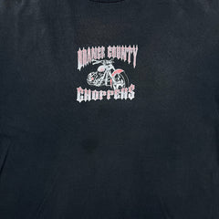 Vintage 2003 Orange County Choppers T Shirt Mens Large Black Faded Distress Bike Tee