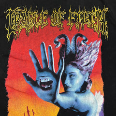 Vintage 2000 Cradle of The Filth Shirt Mens XL Black Speak To The Hand Band Tee