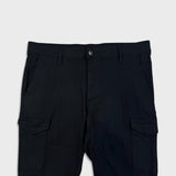 Projek Raw Pants Mens 36x30 Black Slim Tapered Leg Chino Cargo Casual Trousers