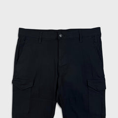 Projek Raw Pants Mens 36x30 Black Slim Tapered Leg Chino Cargo Casual Trousers