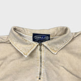 Vintage 90s Dorset Sweatshirt Mens Large Beige 1/4 Zip Faded Washed Pullover