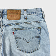 Vintage 90s Levi's 535 Jeans Mens 38x32 Blue Euro Fit Light Wash Wide Leg Baggy Pants