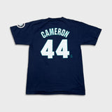 Vintage Majestic Mike Cameron Seattle Mariners T Shirt Mens Medium Y2K Baseball MLB Tee