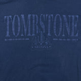 Vintage 1991 Tombstone Arizona T Shirt Mens Large Blue Heavyweight Cotton Tee