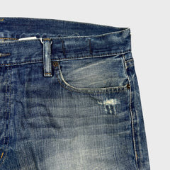 Ralph Lauren Jeans Mens 36x32 Blue Denim & Supply Tapered Straight Distressed Faded Pants