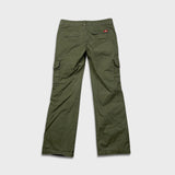 Dickies Pants Womens 32x31 Green Relaxed Faded Workwear Straight Leg Cargo