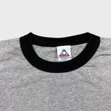 Vintage Y2K Alstyle Blank Ringer T Shirt Mens Medium Gray Short Sleeve Tee