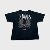 2013 In Flames North American Tour T Shirt Mens 2XL Black Metal Rock Band Tee