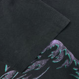 Vintage 90s Volleyball T Shirt Mens Small Black Single Stitch Faded Sports Tee