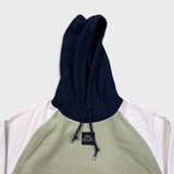 Kappa Hoodie Mens Large White Center Logo Athleticwear Pullover Hooded Sweater