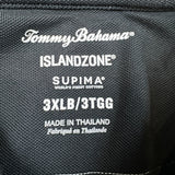 Tommy Bahama Polo Shirt Mens 3XL Black Island Zone Supima Short Sleeve