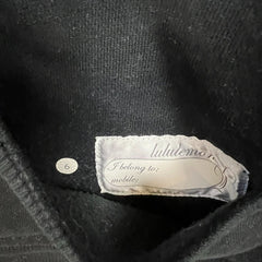 Lululemon Scuba Hoodie Womens Size 6 Black Full Zip Sports Hooded Sweater