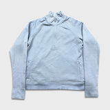 Lululemon Engineered Warmth Sweatshirt Womens Size 12 Blue 1/2 Zip Wool Sweater