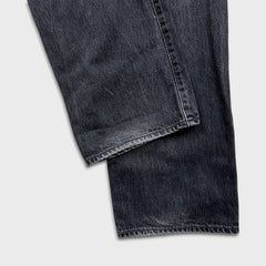Levi's 501 Jeans Mens 36x32 Black Original Straight Leg Dark Wash Button Fly Denim Pants