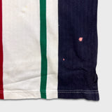 Vintage 90s Chaps Ralph Lauren Golf Polo Shirt Mens Large White Crest Striped