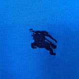 Burberry Brit T Shirt Mens Medium Blue Equestrian Knight Logo Casual Tee