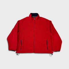 Vintage 90s Polo Golf Ralph Lauren Fleece Mens XL Red Full Zip Jacket