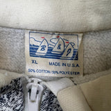 Vintage 90s San Francisco Sweatshirt Mens XL White USA 1/4 Zip Pullover Sweater